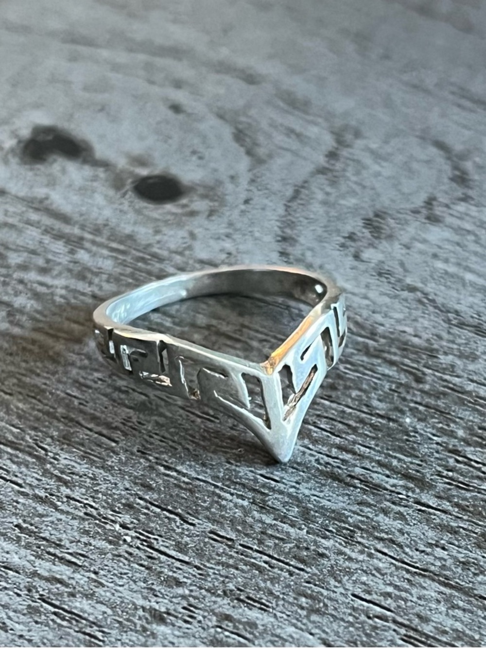 Sterling Silver Greek Ring